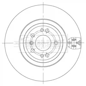 BORG & BECK bbd6101s -  ДИСК ТОРМОЗНОЙ
